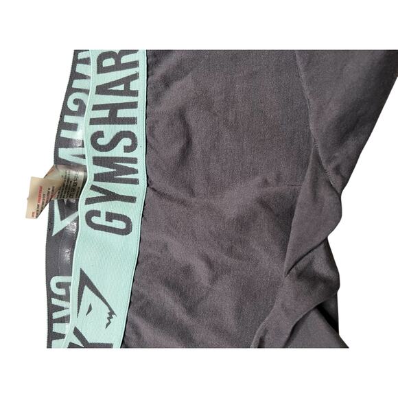 Gymshark flex dry high rise charcoal gray seamless 27” leggings Sz Small gym Y2K - Picture 5 of 10